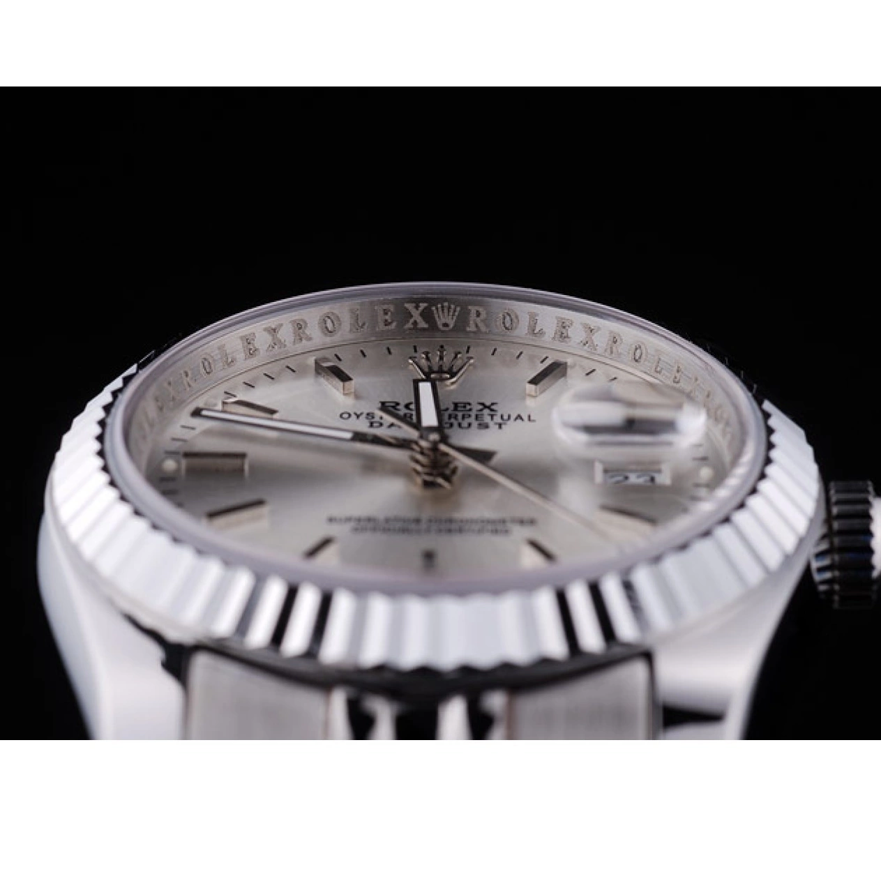 MiroTime 0811 Rolex Datejust Silver Dial Ribbed Bezel 7457